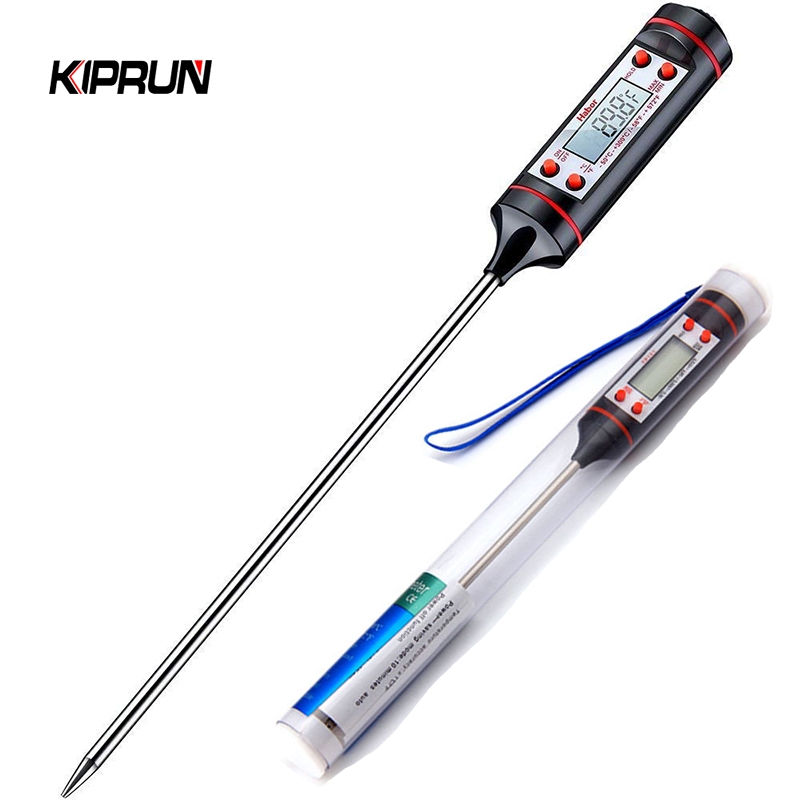 Kiprun เครื่องวัดอุณหภูมิอาหารดิจิทัล เครื่องวัดอุณหภูมิ สําหรับเนื้อสัตว์ น้ํานม ทําอาหาร โพรบอาหาร บาร์บีคิว เครื่องวัดอุณหภูมิเตาอบอิเล็กทรอนิกส์ มือครัว