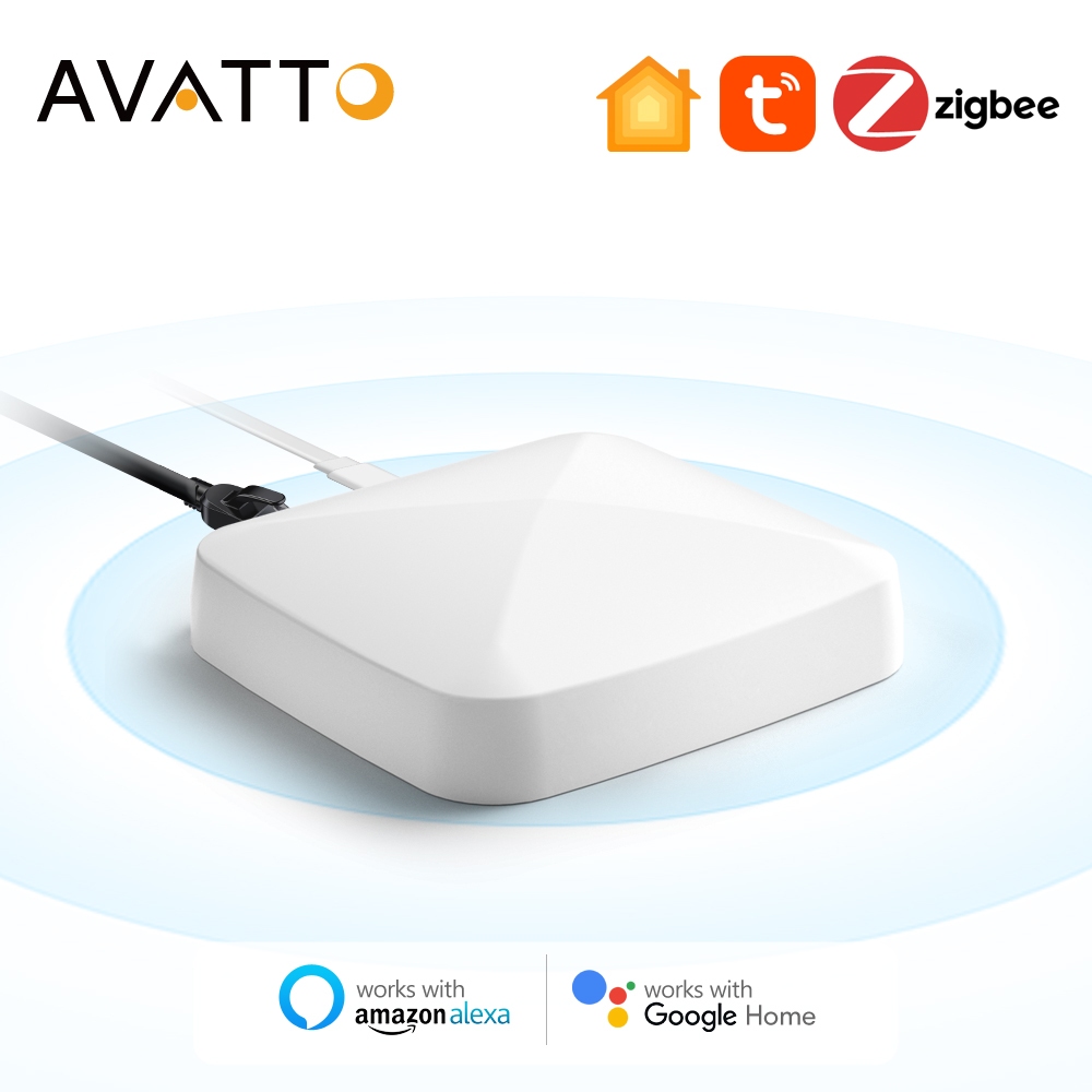 Avatto Tuya ZigBee ฮับเกตเวย์อัจฉริยะ ควบคุมผ่านแอพ สําหรับ Apple HomeKit Alexa Google Home Siri Voice