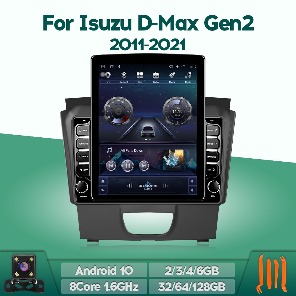 Webetter TopNavi เครื่องเล่นสเตอริโอ หน้าจอแนวตั้ง 9.7 นิ้ว Android 8Core IPS สําหรับ Isuzu D-Max dmax 2011-2021 MU-X mux พร้อม 4G CarPlay DSP BT WiFi มองหลัง GPS