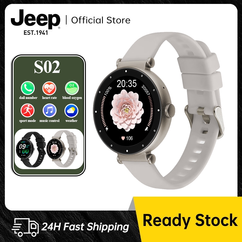 Jeep S02 Smartwatch รองรับภาษาไทย โทรผ่านบลูทูธได้ การวัดออกซิเจนในเลือด นาฬิกาข้อมือผู้หญิง รับประกัน 1 ปี