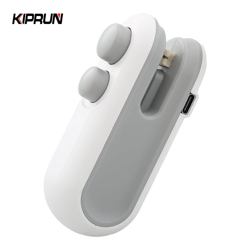 Kiprun เครื่องซีลถุงพลาสติก ขนาดเล็ก ชาร์จ USB สําหรับถุงพลาสติก ขนมขบเคี้ยว ในห้องครัว