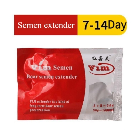 (สีแดงรอบ) Vim 7-14 DAYS Viddavet Extender สําหรับหมูป่าชาย diolution ผงน้ําอสุจิหมู