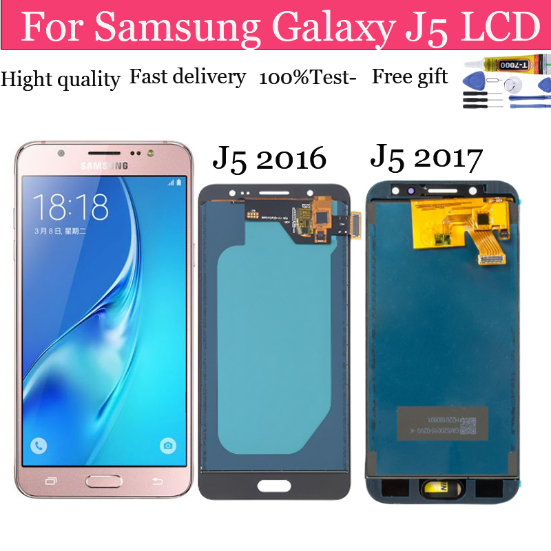 หน้าจอแสดงผล LCD ดิจิไทเซอร์ แบบสัมผัส สําหรับ Samsung Galaxy J5 2016 J510 J5 2017 J530