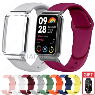 สายรัดซิลิโคนพร้อมการเปลี่ยนสร้อยข้อมือเคสสําหรับ Xiaomi Smart Band 8 9 10 Pro / Mi Band 7 Pro / Xiaomi Smart Band 8 9 Active