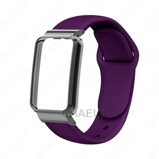 สายรัดซิลิโคนพร้อมการเปลี่ยนสร้อยข้อมือเคสสําหรับ Xiaomi Smart Band 8 9 10 Pro / Mi Band 7 Pro / Xiaomi Smart Band 8 9 Active