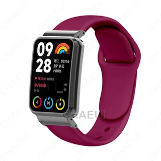 สายรัดซิลิโคนพร้อมการเปลี่ยนสร้อยข้อมือเคสสําหรับ Xiaomi Smart Band 8 9 10 Pro / Mi Band 7 Pro / Xiaomi Smart Band 8 9 Active