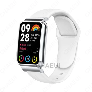 สายรัดซิลิโคนพร้อมการเปลี่ยนสร้อยข้อมือเคสสําหรับ Xiaomi Smart Band 8 9 10 Pro / Mi Band 7 Pro / Xiaomi Smart Band 8 9 Active