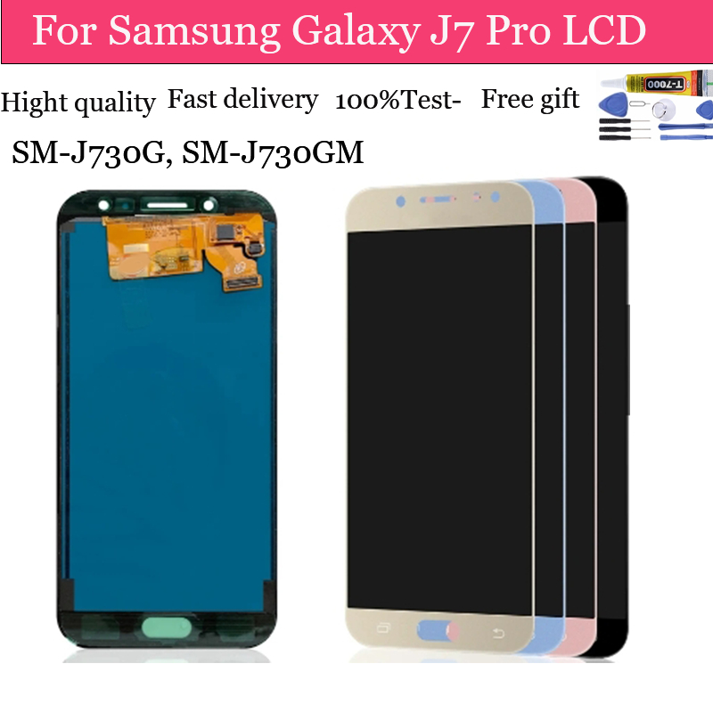 ชุดประกอบหน้าจอ LCD แบบเปลี่ยน สําหรับ Samsung Galaxy J7 Pro 2017 J730
