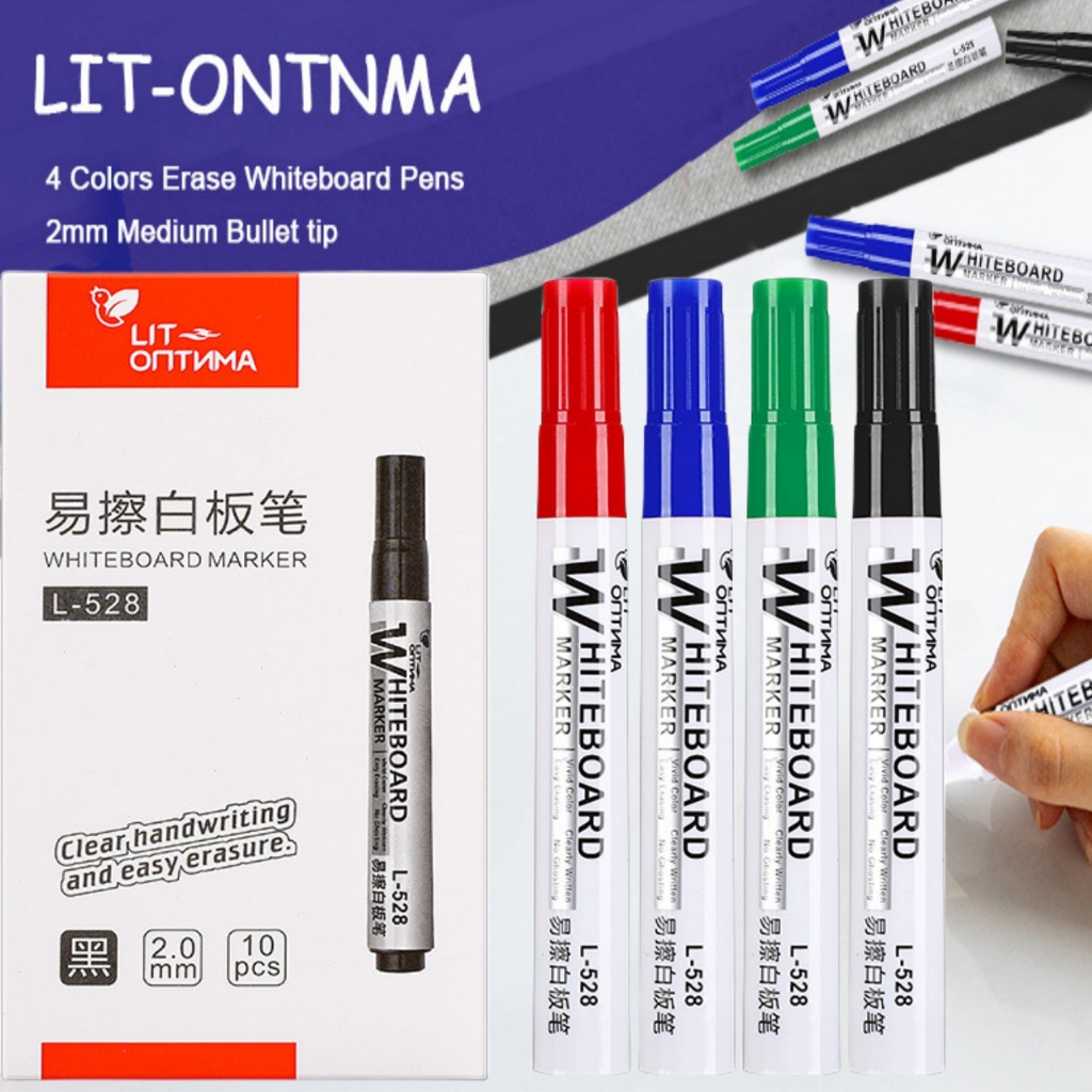 ปากกาไวท์บอร์ดลบได้ ความจุขนาดใหญ่ หลากสี เครื่องเขียนสํานักงาน WJ513