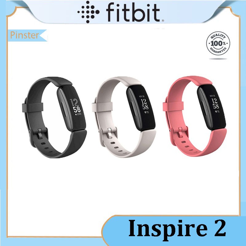 Fitbit Inspire 2 นาฬิกาข้อมือสมาร์ทวอทช์ วัดอัตราการเต้นหัวใจ เหมาะกับการเล่นกีฬา ฟิตเนส