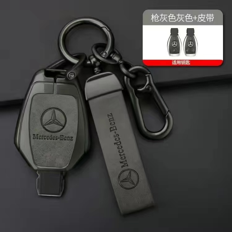 เคสกุญแจรีโมทรถยนต์ โลหะผสมสังกะสี สําหรับ Mercedes Benz BGA AMG W203 W210 W211 W124 W202 W204 W205 