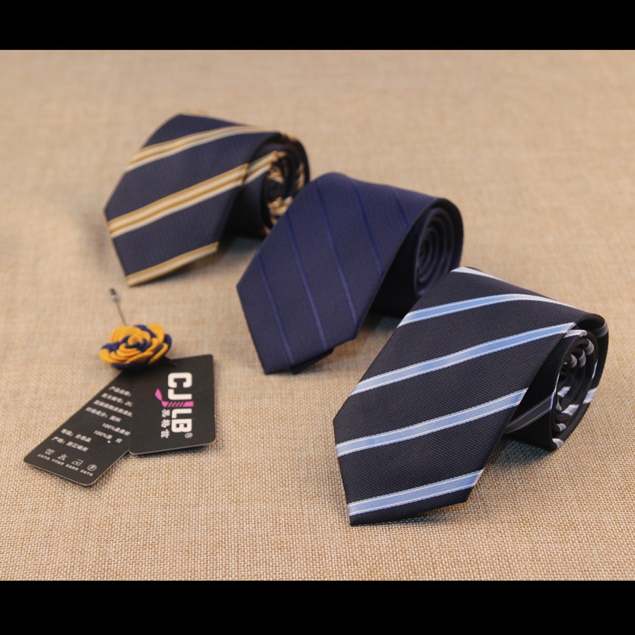 แฟชั่น 7 ซม.Mens Tie Striped Stripes Neck Ties สําหรับเนคไทธุรกิจ Neckwear Mens Wedding Party Tie