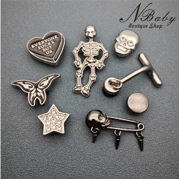 Nbaby ใหม่ crocs jibbitz Charms / รองเท้าแตะ คุณภาพสูง / jibbitz Set / crocs jibbitz / Birthdaypresent