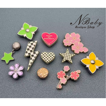 Nbaby ใหม่ crocs jibbitz Charms / รองเท้าแตะ คุณภาพสูง / jibbitz Set / crocs jibbitz / Birthdaypresent