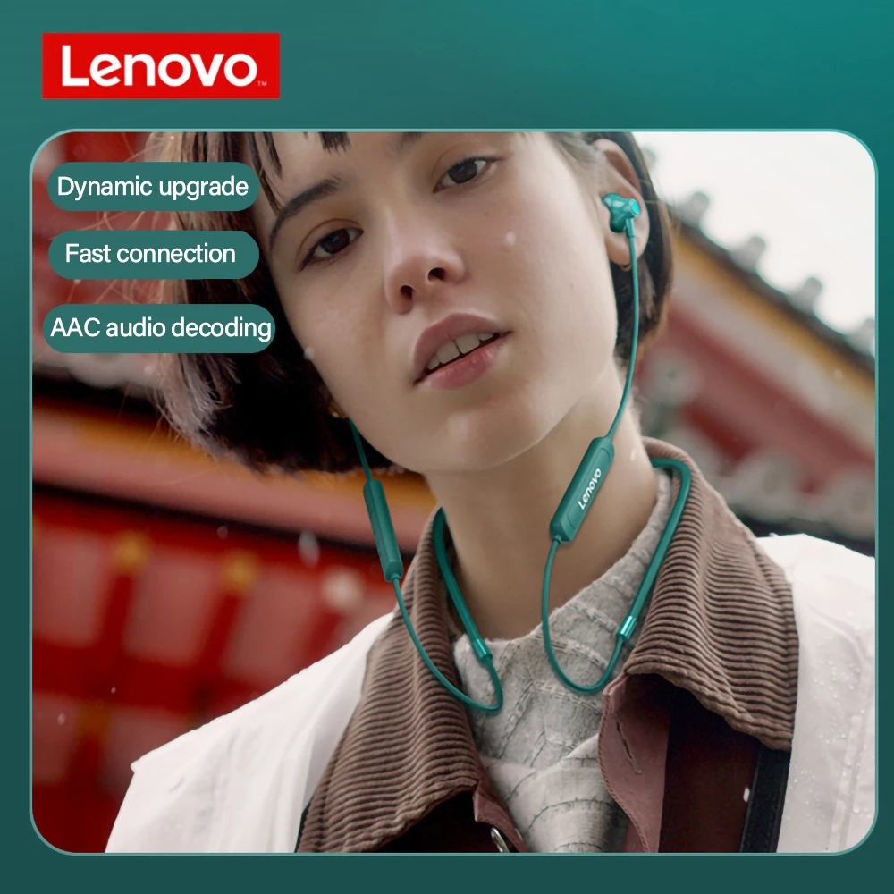 Lenovo SH1 ชุดหูฟังบลูทูธไร้สาย IPX5 กันน้ํา พร้อมไมโครโฟน ios Android