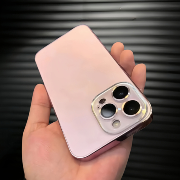 【CD Streak Lens Film/Hard case/Pink】เคส compatible for iPhone 11 12 13 14 15 pro max case