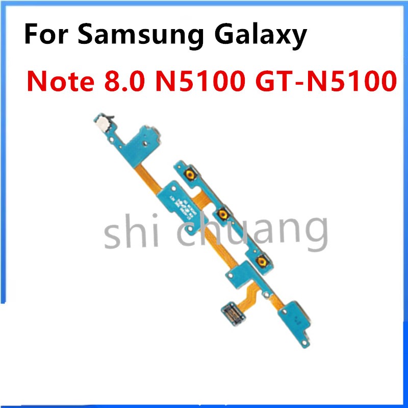 อะไหล่ปุ่มสวิตช์เปิด ปิด สายเคเบิ้ลแพร สําหรับ Samsung Galaxy Note 8.0 N5100 GT-N5100