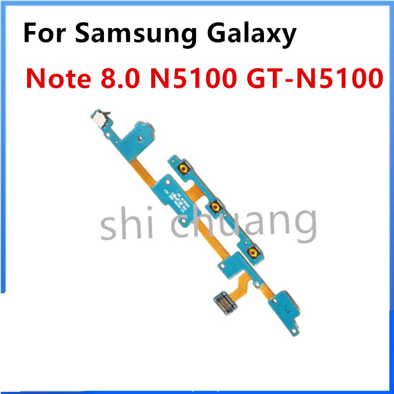 สําหรับ Samsung Galaxy Note 8.0 N5100 GT-N5100 Flex Cable Volume Power เปิด/ปิดปุ่มสวิทช์ Flex Ribbo