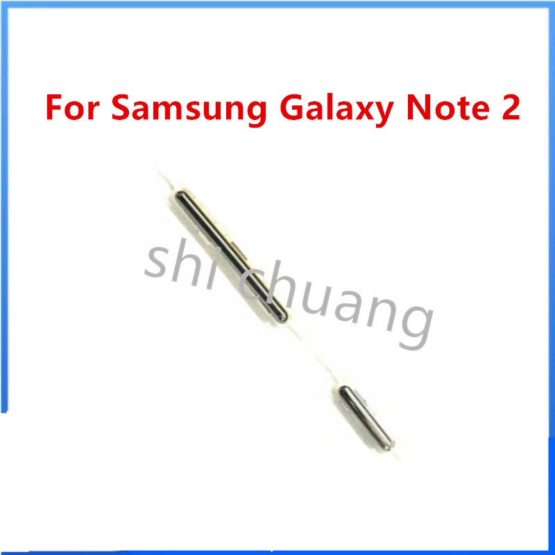 ปุ่มเปิดปิดสําหรับ Samsung Galaxy Note 2 II N7100 ปุ่มเปิดปิดปุ่มขึ้นและลงด้านข้าง