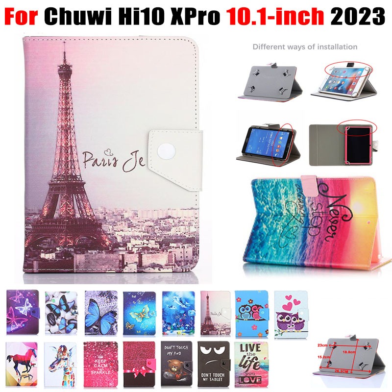 สําหรับ Chuwi Hi10 XPro 10.1 นิ้ว 2023 แฟชั่น Universal ดึงตะขอสีทาสีแท็บเล็ตป้องกันกรณี Chuwi Hi10 