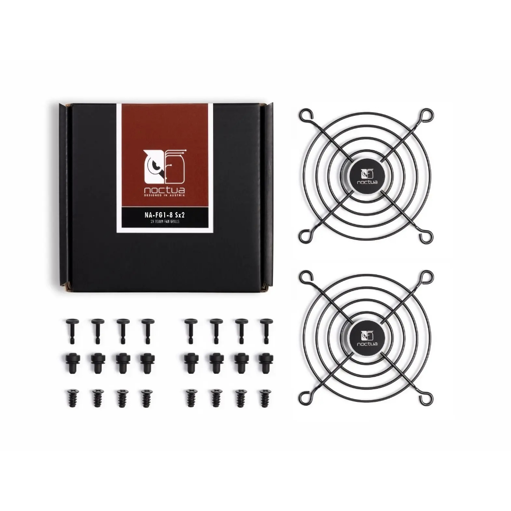 Noctua Na-FG1-12 Sx2 พัดลมเครือข่ายเหล็ก ลดเสียงรบกวน ลดการสูญเสียประสิทธิภาพ เข้าได้กับพัดลม Noctua กรอบสี่เหลี่ยมทุกรุ่น