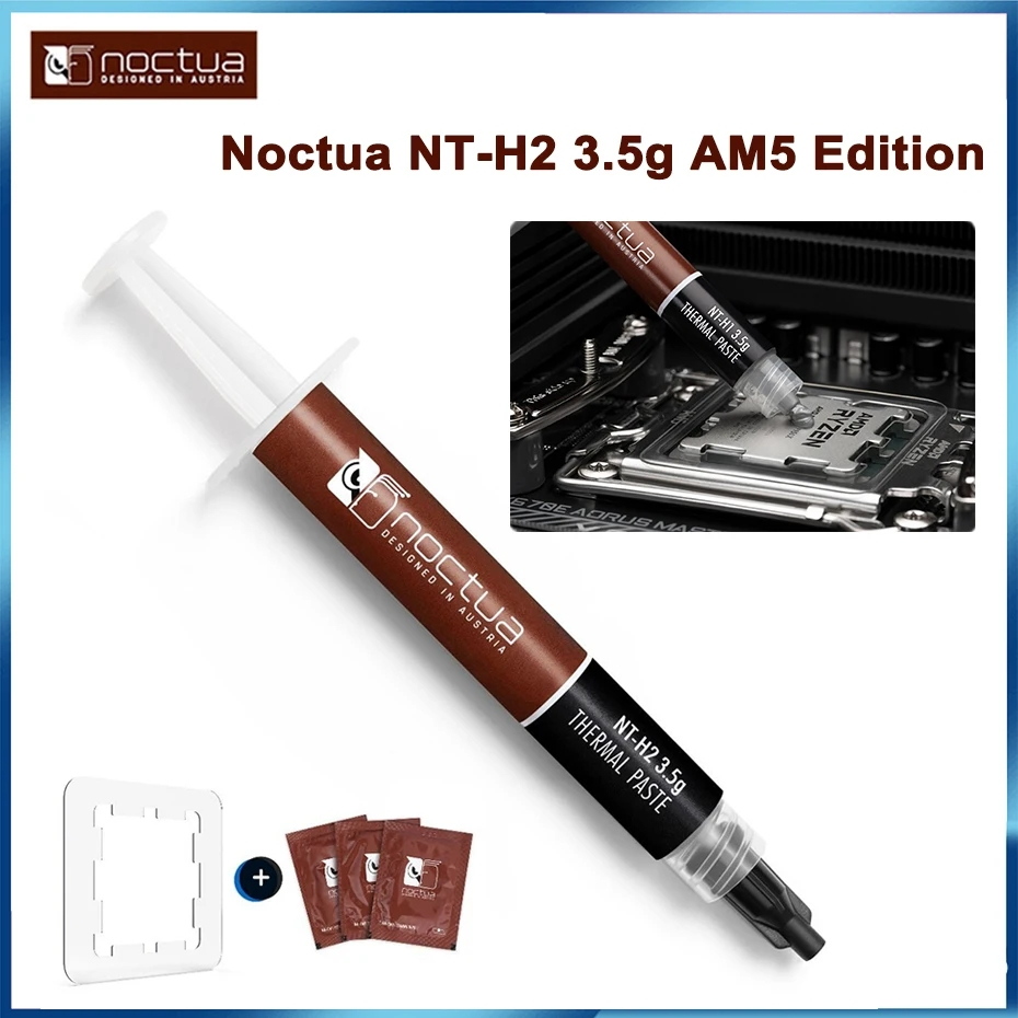 Noctua NT-H1/NT-H2 3.5g AM5 Edition จาระบีนําความร้อนโน้ตบุ๊คกราฟิก CPU แชสซีหม้อน้ํา จาระบีนําความร