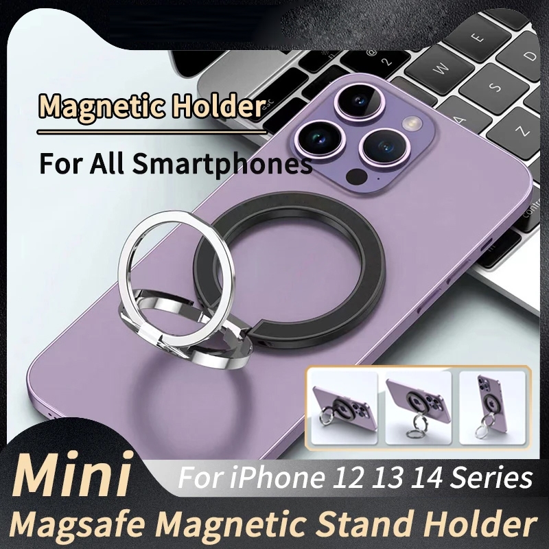 ขาตั้งแม่เหล็ก ขนาดเล็ก แบบพับได้ สําหรับ iP 12 13 14 15 Series Magsafe Case Smartphones Car