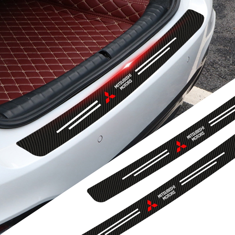 สติกเกอร์โลโก้กันชนหลังรถยนต์ สําหรับ Mitsubishi ASX Lancer Pajero Outlander L200 EVO EX Goods Gadgets 1 ชิ้น