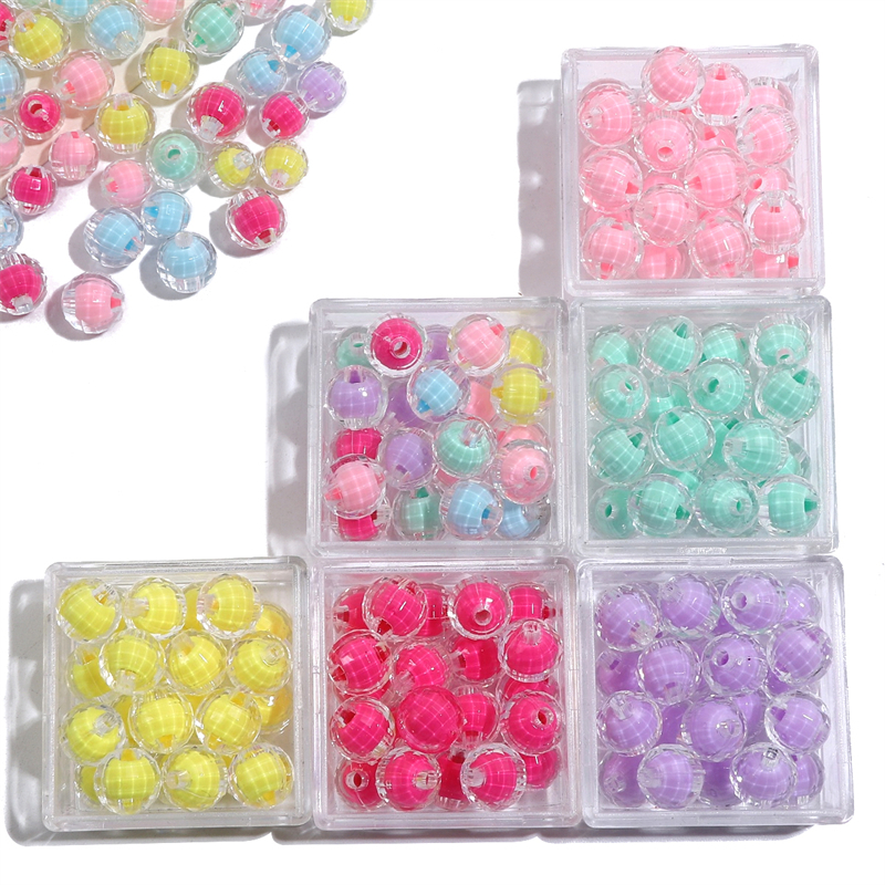 ลูกปัดอะคริลิกขนาด 8/10 มิลลิเมตร สำหรับการทำเครื่องประดับและงานฝีมือ - รูปที่ 6