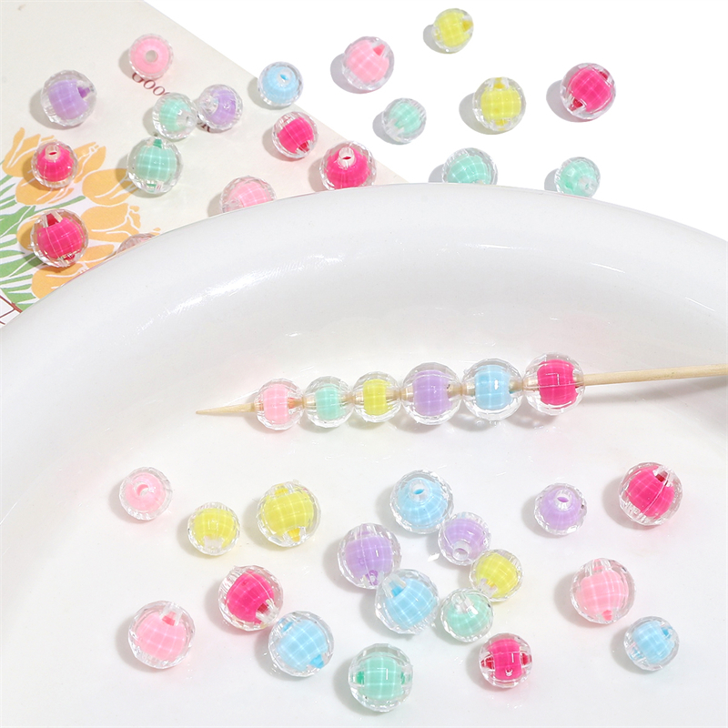 ลูกปัดอะคริลิกขนาด 8/10 มิลลิเมตร สำหรับการทำเครื่องประดับและงานฝีมือ - รูปที่ 7