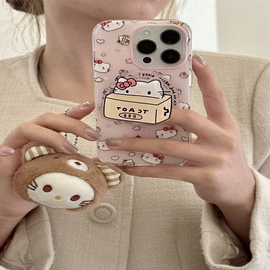 สําหรับiphone case 16 Pro Max 15 Pro Max 14 Pro Max 13 Pro Max 12 Pro Max Super Strongแม่เหล็กIMDรูปแบบการ์ตูนโทรศัพท์มือถือกรณี