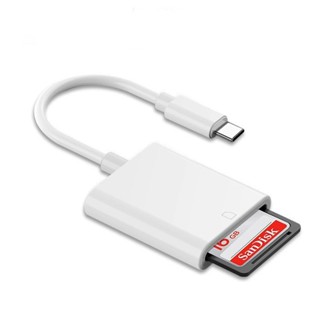 Type-c to SD card reader เครื่องอ่านการ์ดพอร์ตเดียว OTG การ์…