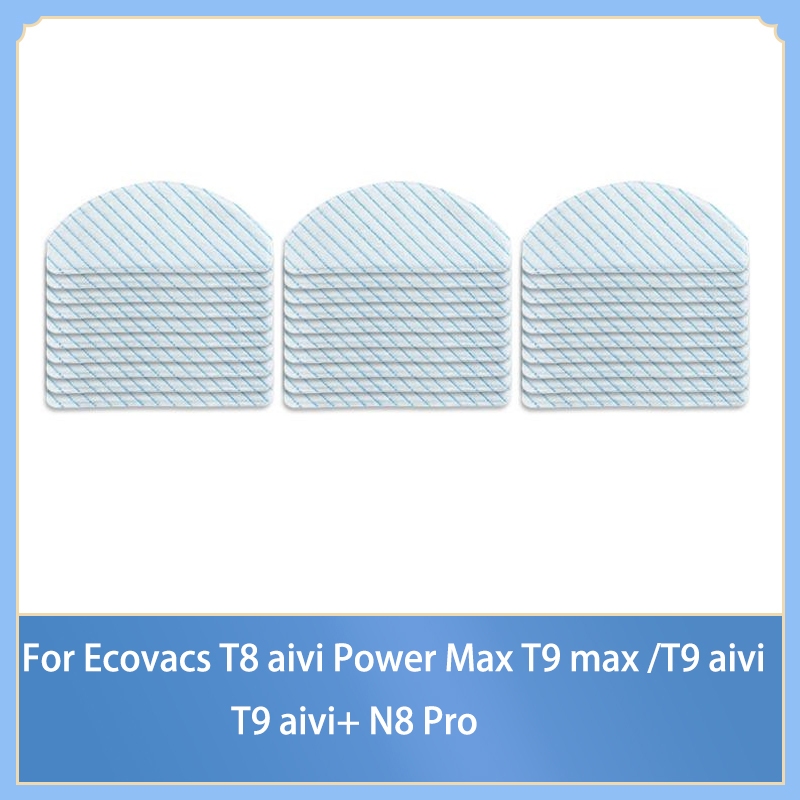 แผ่นม็อบ สําหรับเครื่องดูดฝุ่น Ecovacs Deebot Ozmo T8 aivi Power max T9 max T9 aivi T9 aivi+ N8 Pro