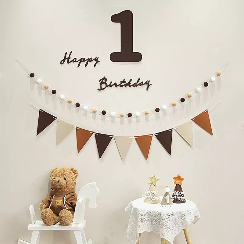 Yoo แบนเนอร์ ลายตัวอักษร Happy Birthday สไตล์เกาหลี สําหรับตกแต่งปาร์ตี้วันเกิดเด็ก พร็อพถ่ายรูป