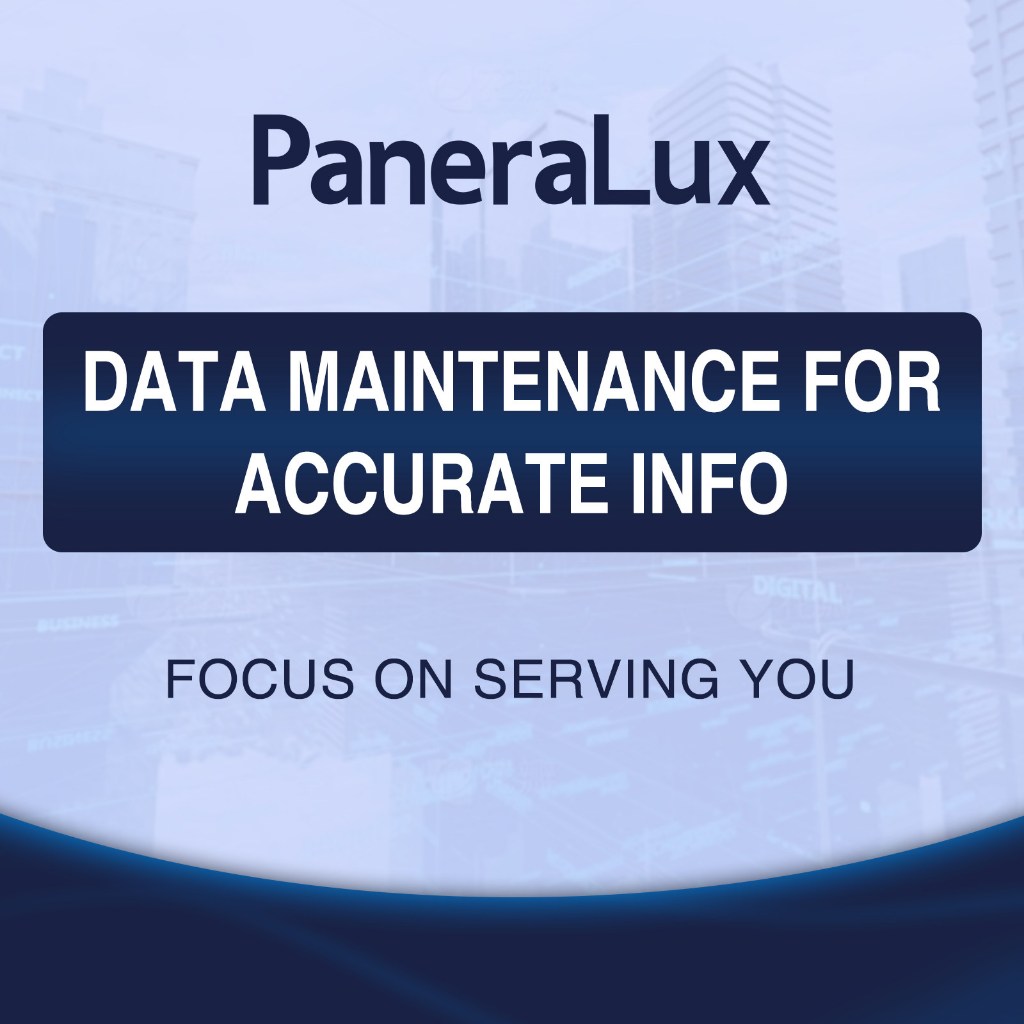 การบํารุงรักษาข้อมูล PaneraLux สําหรับ Info ที่แม่นยํา
