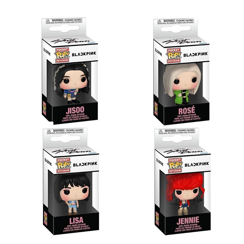 Funko Pop! Blackpink Lisa Jisoo Jennie Rose พวงกุญแจ ฟิกเกอร์ พวงกุญแจ ของเล่น โมเดลตุ๊กตา