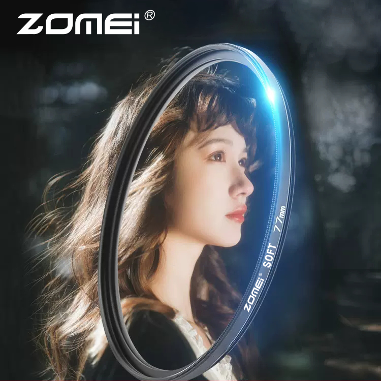 【การแพร่กระจายสีดำ】เลนส์ซีรีส์ ZOMEI Black diffusion filter lens เพิ่มความนุ่มนวลของไฮไลท์และลดความคมชัด Soft Filter filter camera filters accessories cpl lens filter