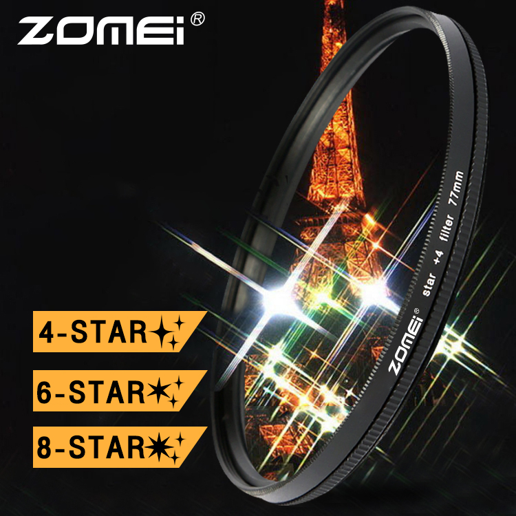 Star Filter lens 4/6/8 ตัวกรองดาว สำหรับกล้อง DSLR หลายเคลือบ ฟิลเตอร์ camera filters accessories cpl lens filter nd filter uv filter Star Line star filter 67mm