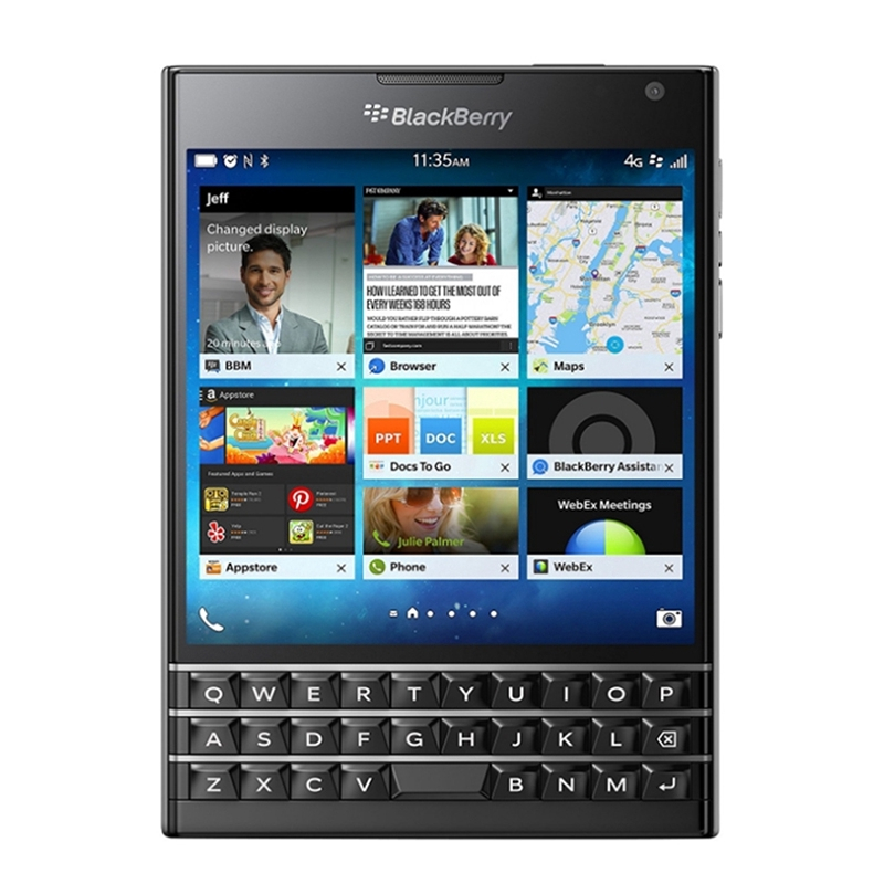 หนังสือเดินทาง Blackberry Passport Q30 Quad Core LTE 3GB 32GB โทรศัพท์มือถือ ของแท้ ครบชุด