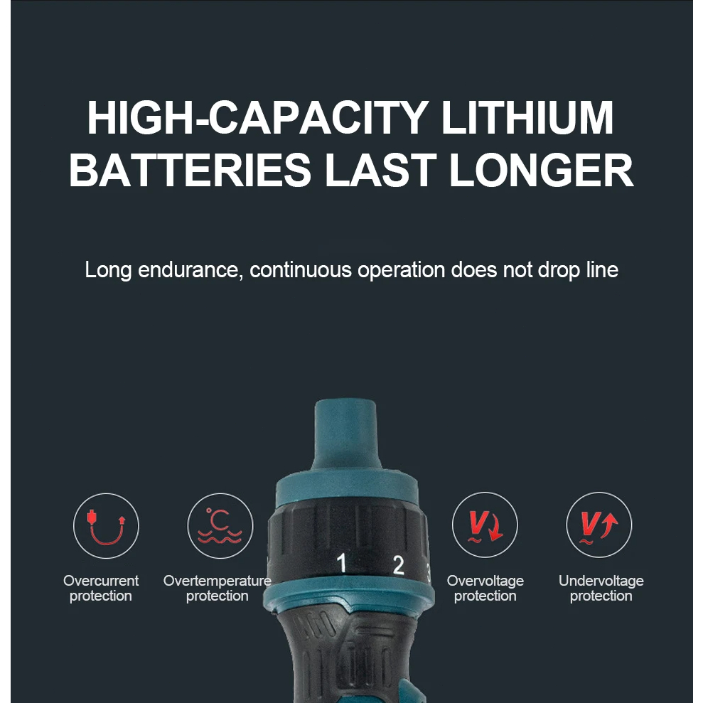 ชุดไขควงไฟฟ้าไร้สาย ขนาดเล็ก 3.6V สามารถปรับได้ แบบชาร์จไฟได้ - รูปที่ 3