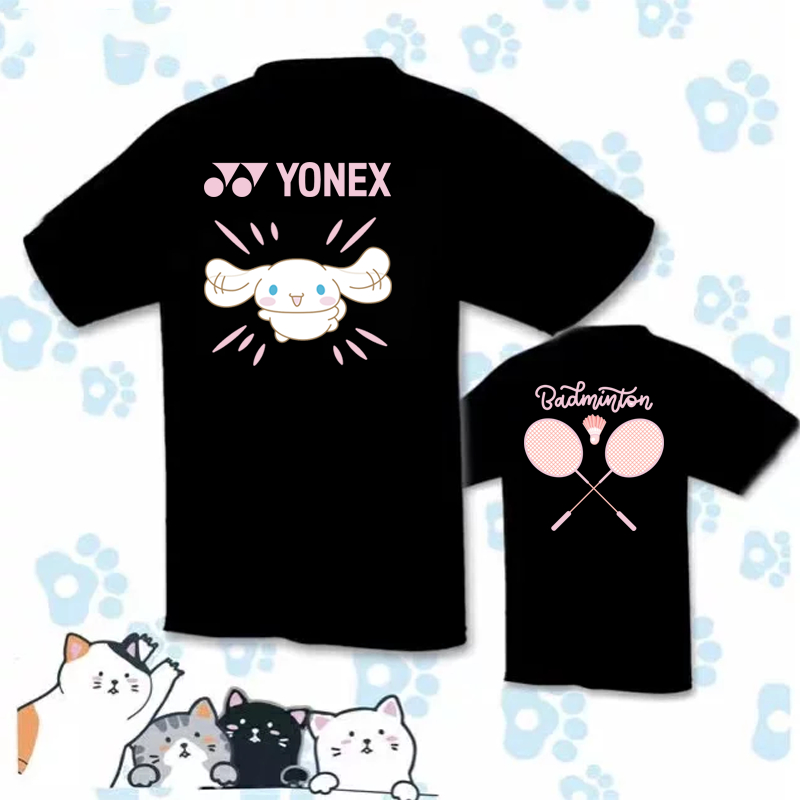 Yonex ใหม่ เสื้อกีฬาแบดมินตัน คอกลม แห้งเร็ว ระบายอากาศ สําหรับผู้ชาย และผู้หญิง 2024