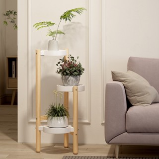 ชั้นวางดอกไม้สีเขียวหลายชั้นสำหรับห้องรับแขกระเบียงใช้ในบ้าน…