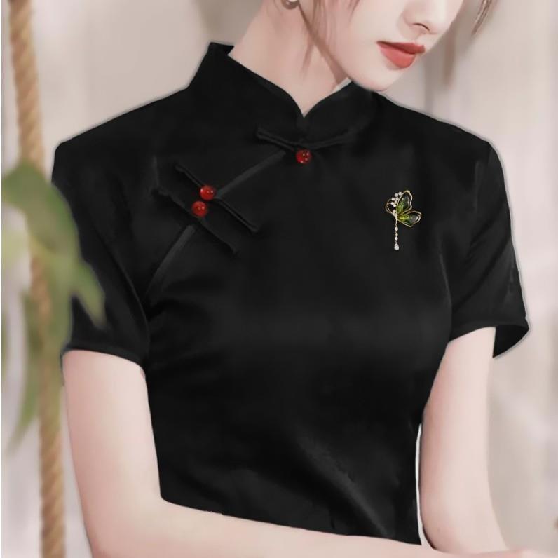 เข็มกลัดผีเสื้อ ปีกไล่ระดับสีอะคริลิค พู่จี้เพทาย เข็มกลัดแมลง เข็มกลัดแฟชั่น เครื่องประดับเสื้อผ้า ของขวัญ
