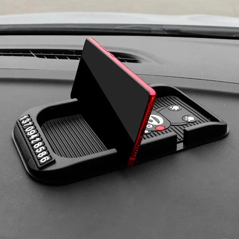 แผ่นกันลื่น ขนาดใหญ่ อุปกรณ์เสริม สําหรับวางโทรศัพท์มือถือในรถยนต์ ซูเปอร์มาร์เก็ต - รูปที่ 2