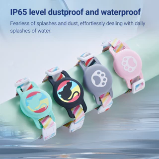 MiLi Mitag ปลอกคอสัตว์เลี้ยง Smart Tag บลูทูธ กันน้ํา ระยะไกล 120 ม. เข้ากันได้กับ iOS สําหรับสัตว์เลี้ยง สุนัข แมว
