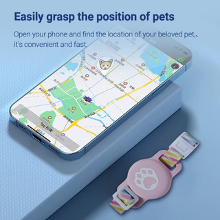 MiLi Mitag ปลอกคอสัตว์เลี้ยง Smart Tag บลูทูธ กันน้ํา ระยะไกล 120 ม. เข้ากันได้กับ iOS สําหรับสัตว์เลี้ยง สุนัข แมว