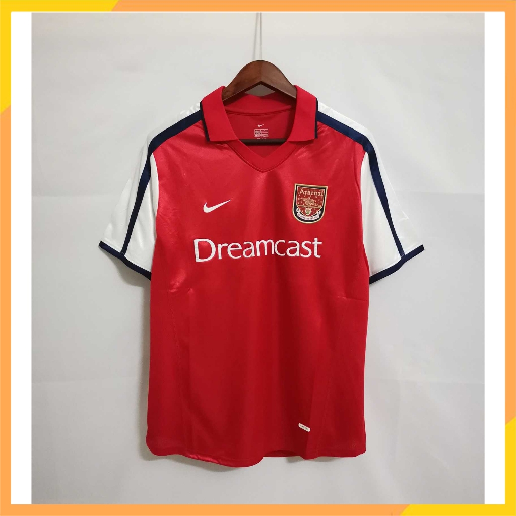 เสื้อกีฬาแขนสั้น ลายทีมชาติฟุตบอล Arsenal 2000/2001 ชุดเหย้า