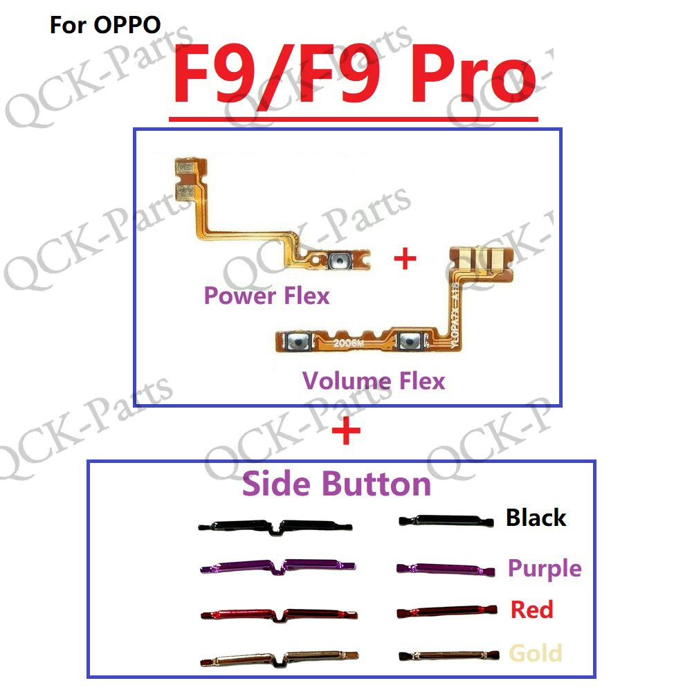 ปุ่มกดสวิตช์เปิด ปิด ด้านข้าง แบบเปลี่ยน สําหรับ OPPO F9 Pro