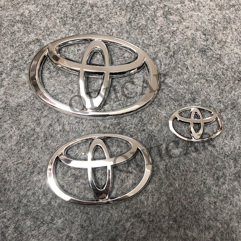 TOYOTA LOGO Alrhard Hilux Yaris CAMRY COROLLA Innova Vios Rav4 Avanza ป้ายโลโก้รถ พวงมาลัยป้ายหน้าและหลัง