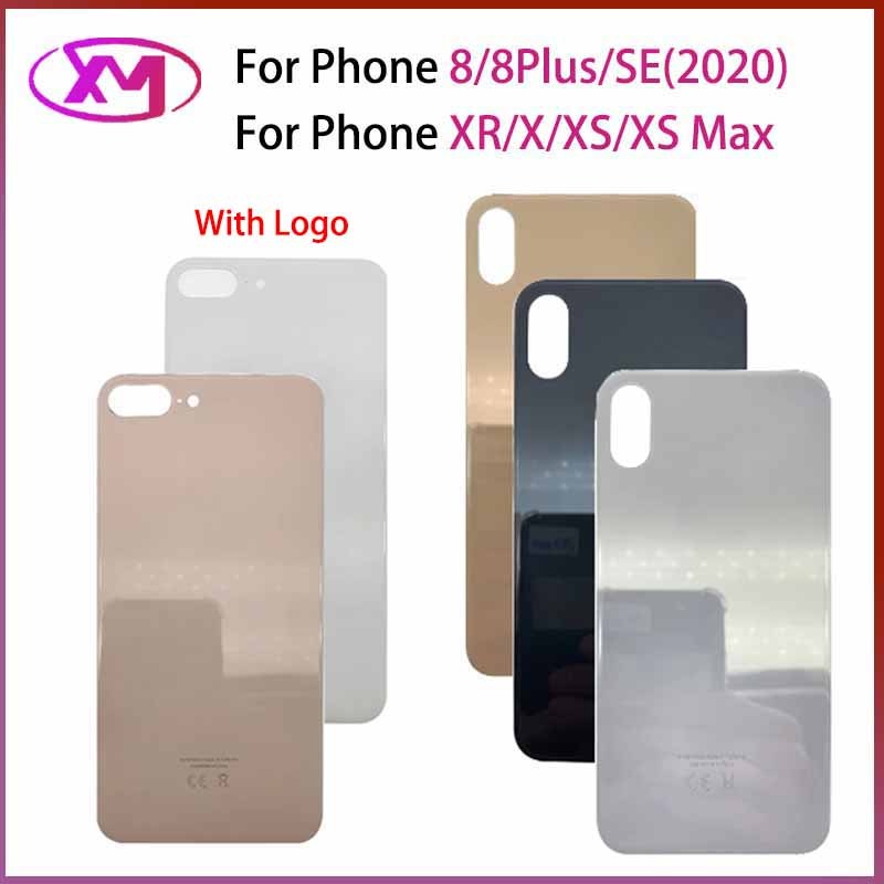 ฝาครอบแบตเตอรี่ด้านหลัง พร้อมโลโก้ สําหรับ 8 8Plus SE(2020) X XS Max XR XS